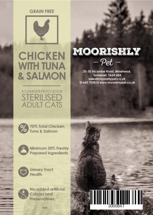 Supremely Moorish Cat Food - Adult Sterilised - Chicken, Tuna & Salmon