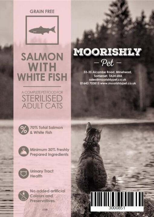 Supremely Moorish Cat Food - Adult Sterilised - Salmon With White Fish