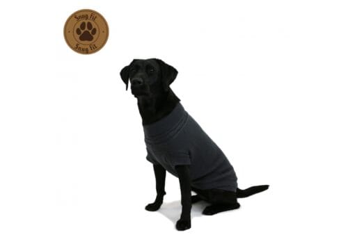 Ancol cable knit dog jumper in grey