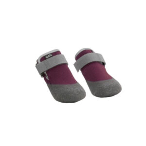 Hurtta Weekend Warrior Eggplant Dog Boots with reflective trim and rubber soles