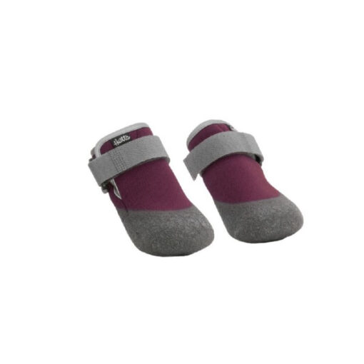 Hurtta Weekend Warrior Eggplant Dog Boots with reflective trim and rubber soles